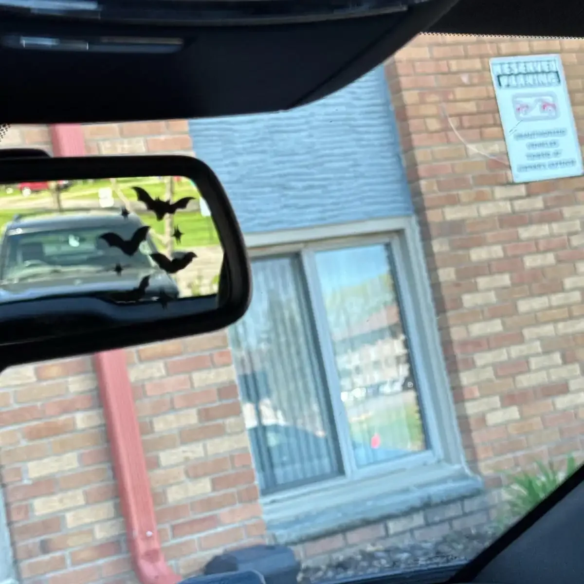 ملصق مرآة الرؤية الخلفية للسيارة، الخفافيش والنجوم، ملصق مرآة جانبية، ملصق الخفافيش الصغيرة، ملحقات المرآة الخلفية للسيارة #3