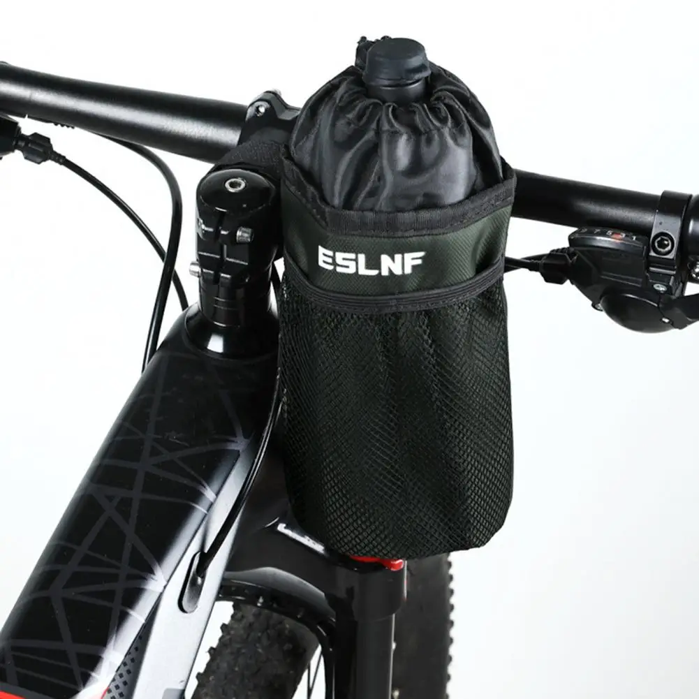 Bike Water Bottle Holder W Insulated Bicycle Water Bottle Bag with Adjustable Drawstring Waterproof Thermal for Road for Storing