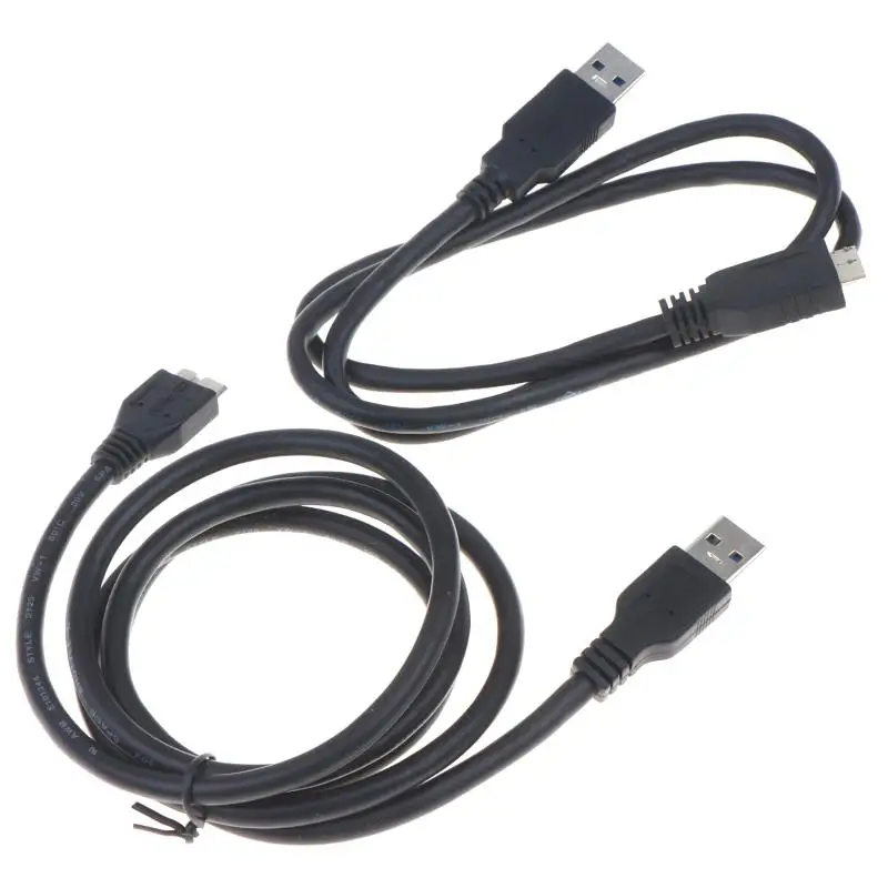 USB 3.0 A to Micro B Cable 5Gbps Fast Data Sync Transfer Cord for External HDD SSD Travel Office Daily Data Backup