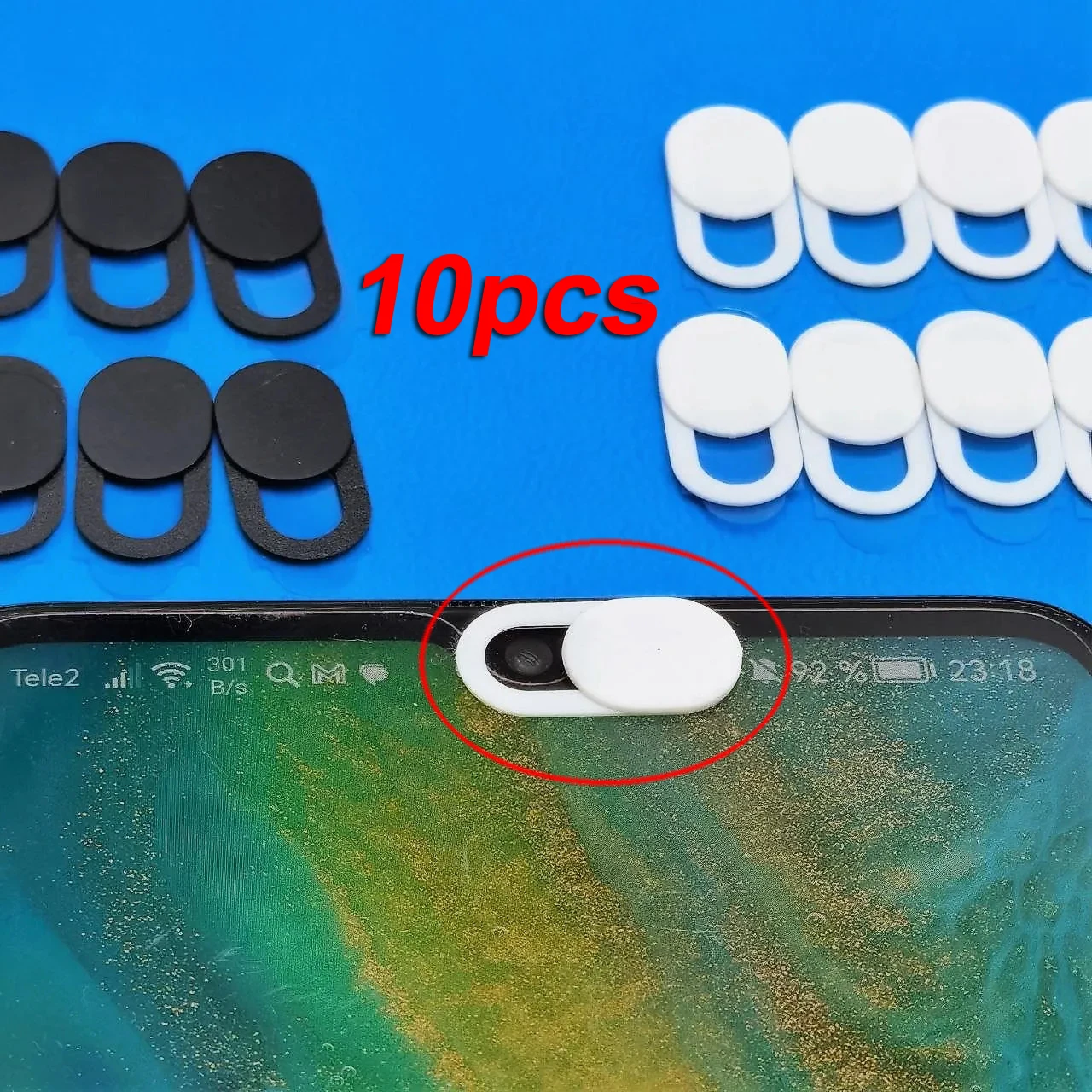 10 Stück Webcam Cover Shutter Slider Kamera Abdeckung für iPad Tablet Web Laptop PC Kamera Handy Objektiv Datenschutz Aufkleber