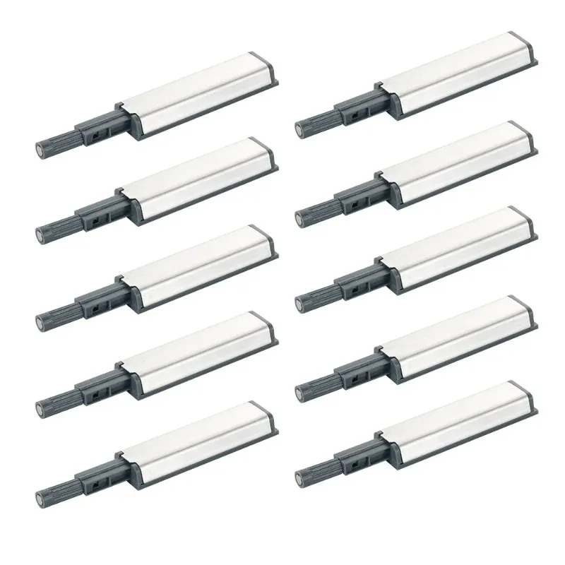 10 Pack Magnetic Push Latches for Cabinets Touch to Open Kitchen Door Hardware Easy Install No Tools Required