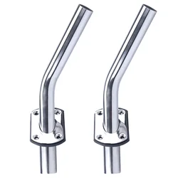 Boat Accessories 2X Marine Boat Fishing Rod Holder Stainless Steel Rail Marine Rod Pod