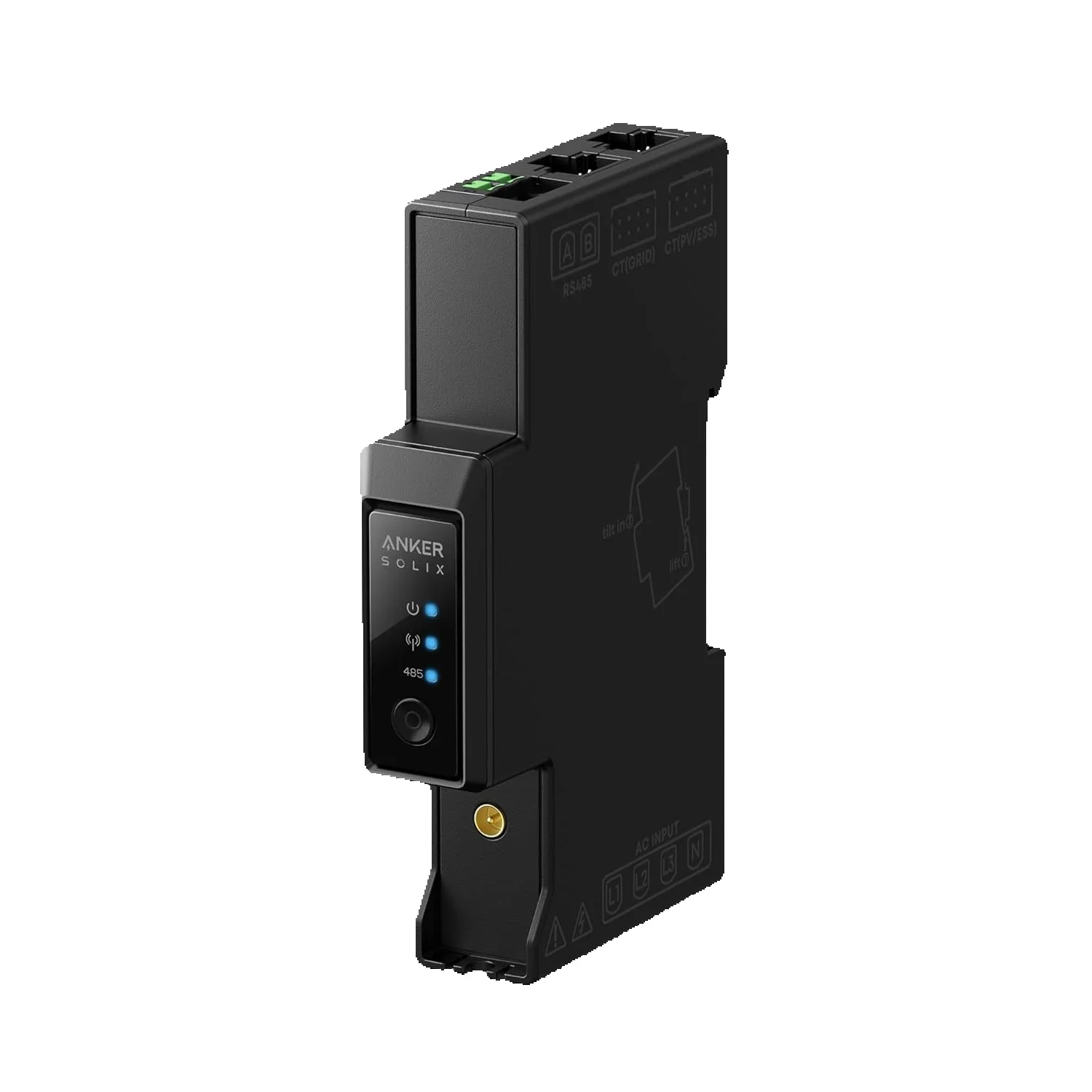 Anker SOLIX Smart Meter Gen 2 (Dreiphasig), WLAN, Bluetooth, RS-485, 10 Jahre Lebensdauer, 2 Jahre Garantie, 1 Watt Messgenauigkeit, Reaktionszeit in Sekunden, Echtzeitüberwachung, Energieeinsparung