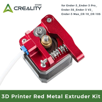 Creality 3D Printer Red Metal Extruder Kit 3D Printer Parts for Ender-3_Ender-3 Pro_Ender-3S_Ender-3 V2_Ender-3 Max_CR-10_CR-10S