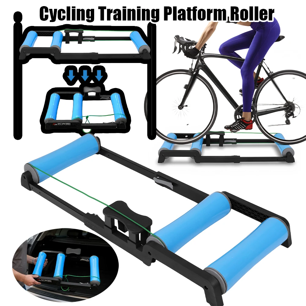 

Тренажер для велоспорта с роликами, противоскользящий, для использования в помещении, с регулируемым сопротивлением, съемный стол для тренировок по езде на горном велосипеде