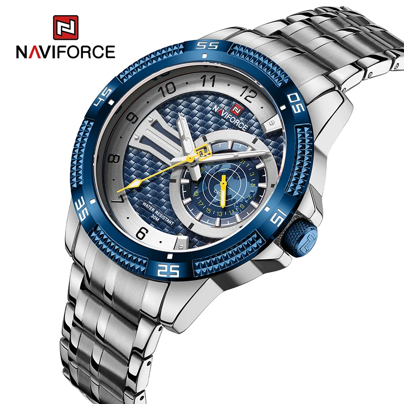 NAVIFORCE Male Wristwatches Sports Waterproof Stainless Steel  Men\'s Watch Fashion Casual Clock Relogio Masculino 2023 Popular