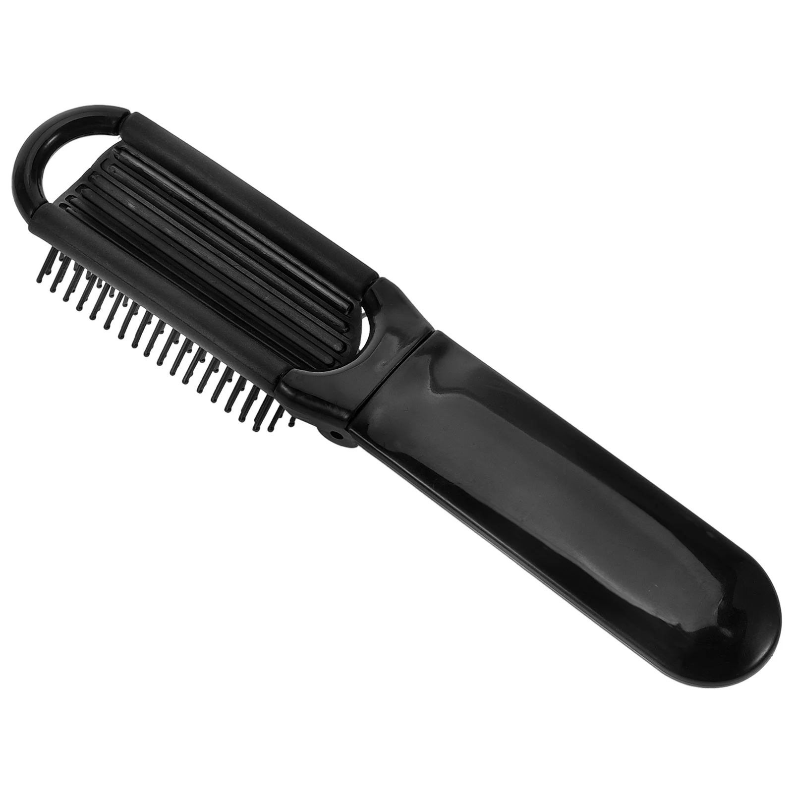 

Foldable Hair Brush Black Compact Travel Brush with Mirror Portable Purse Mini Styling Tool Mini Brushes Travel Brushes for Hair