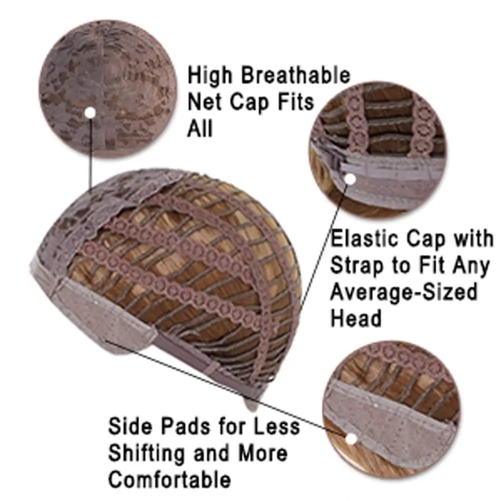 شعر مستعار مضفر من ماكيما للنساء، شعر مستعار طويل مستقيم مع ذيل حصان، شعر مستعار صناعي زي الرسوم المتحركة