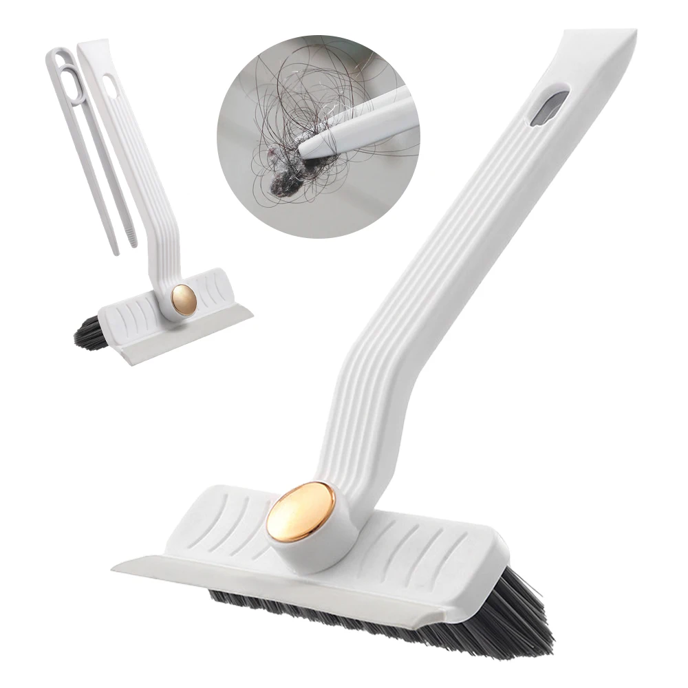 Multi-Function Rotating Crevice Cleaning Brush Kitchen Toilet Tile Joints Dead Angle Crevice Gap Cleaner Brush for Shower Floor