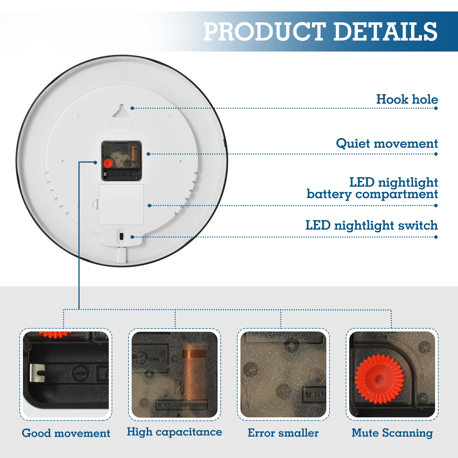 DIY ساعة حائط مضيئة صورة مخصصة ديكور غرفة المعيشة الأسرة ساعة مستديرة الذهب صور شخصية إطار أكريليك ساعة كبيرة