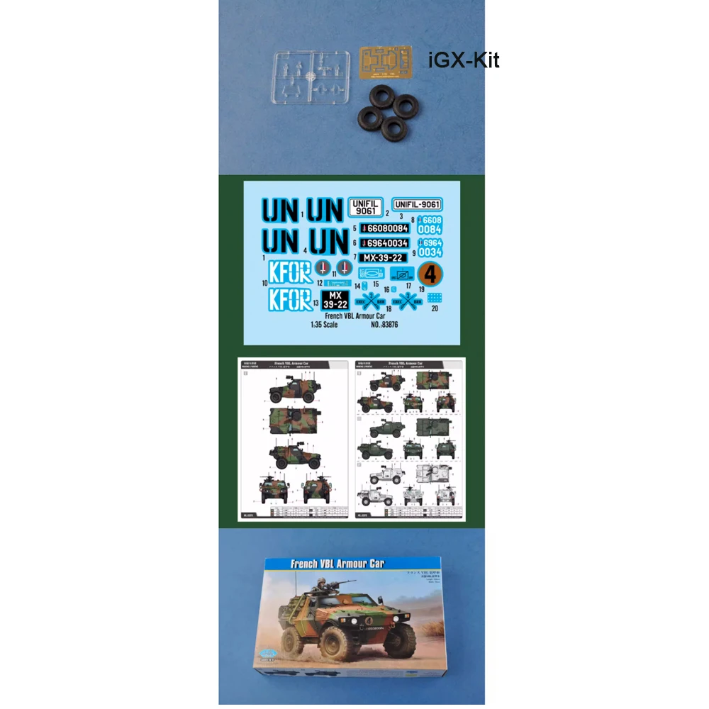 

Hobbyboss 83876 Масштабная модель 1/35: Французский бронированный автомобиль VBL, пластиковый конструктор для сборки