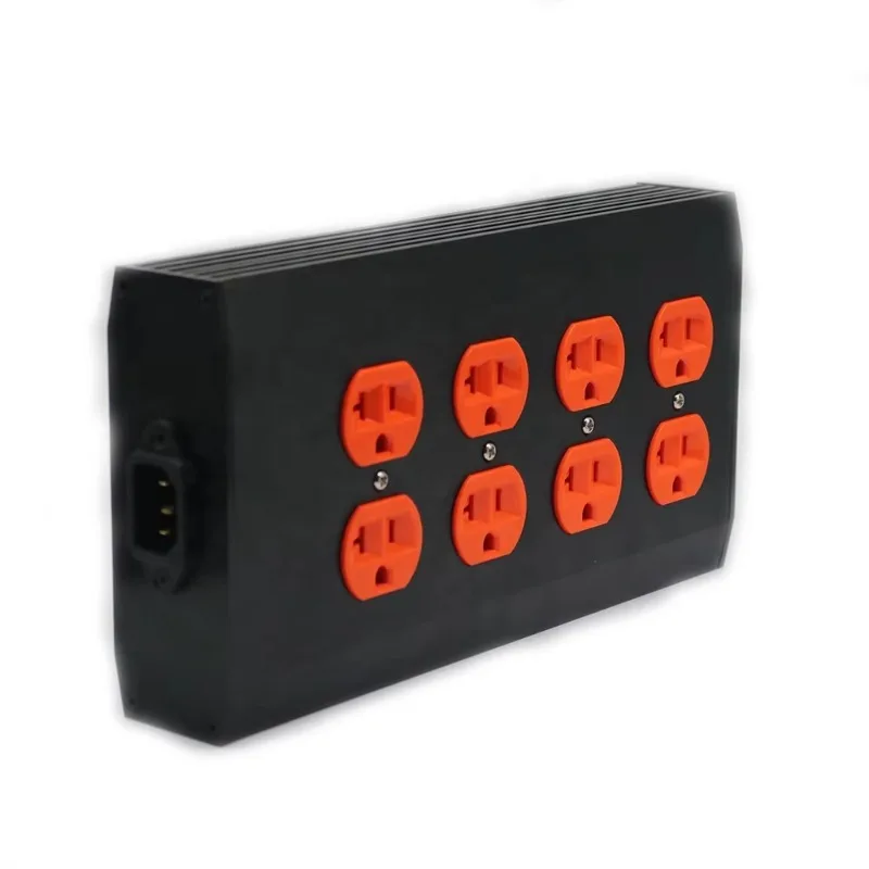 AC 15A US Electrical Socket Audio OEM HIFI-Grade 8 Inlet 3 Pin US Socket American Home Industrial Power Socket Outlets