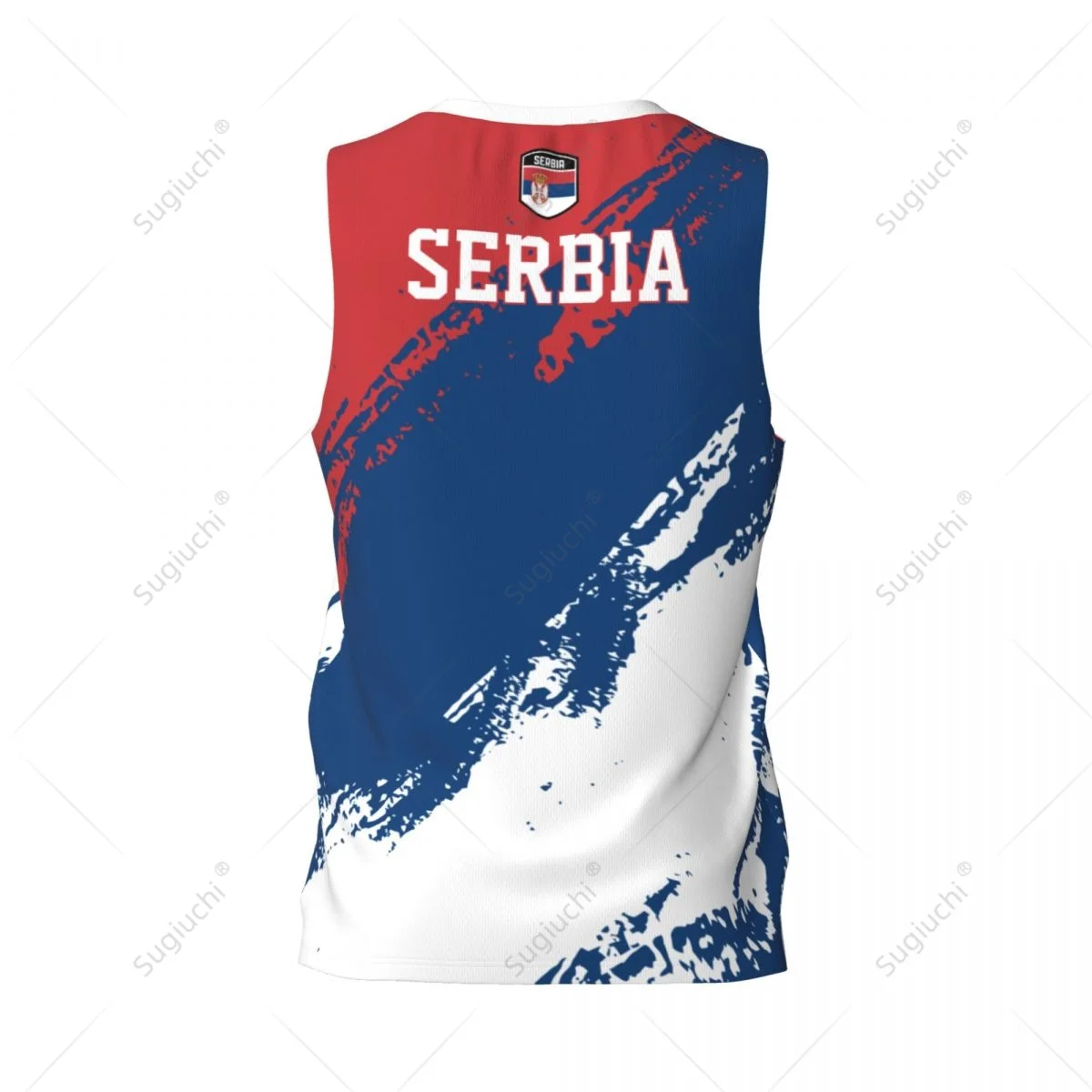 Men Basketball Sports Serbia Flag Running Fitness Multifunction Jersey Sleeveless shirt Custom Name Nunber Exclusive