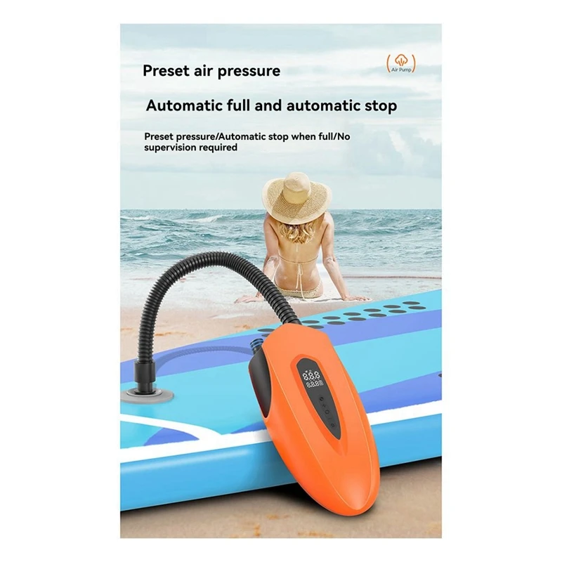 Electric Air Pump SUP Electric Inflator High Volume Air Pump Dual Function Portable Air Compressor for Boats A-ANKL