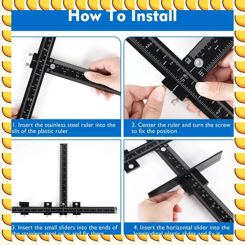 

BAAU Aluminum Cabinet Hardware Jig,Punch Locator Drill Guide,Wood Drilling Dowelling Guide For Installation Of Handles Knobs Dur