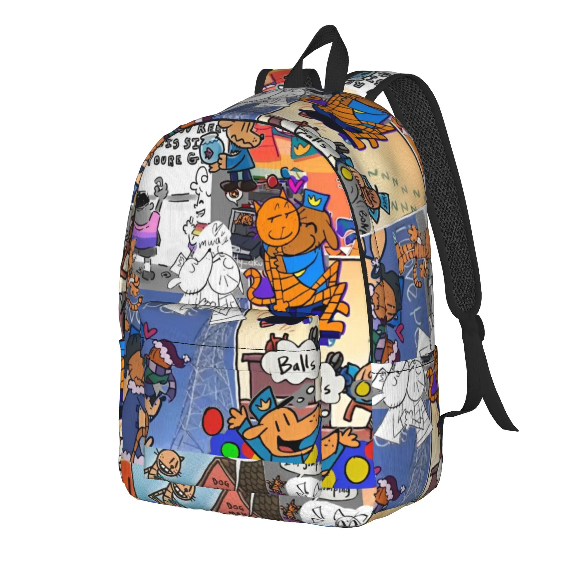 Dogmans Movie Comic Backpack for Men Women Casual Student Hiking Travel Daypack Cartoon College Shoulder Bag Sports