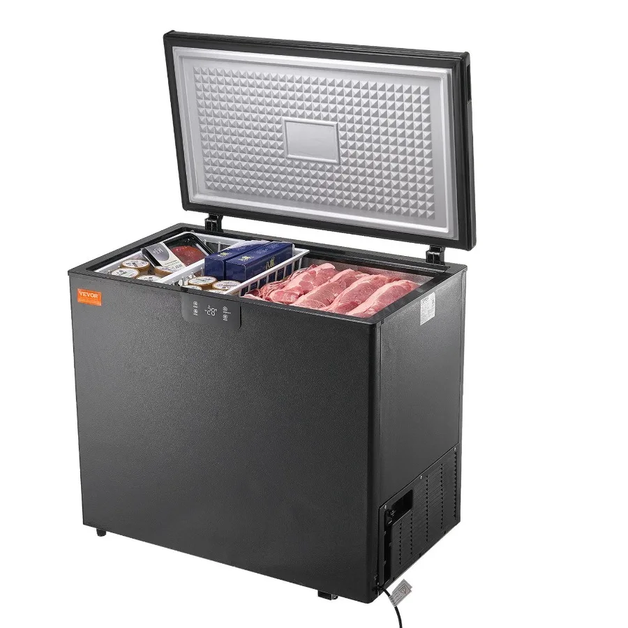 

Chest Freezer 10 Cu.ft 283 L Compact Deep Freezer Free Standing Top Open Door Compact Freezers with 2 Removable Baskets Adjust