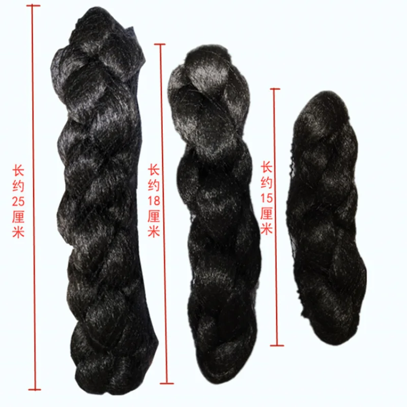 

Multi-Strand Braided Hair Bun Braided Bun Ancient Costume Wig Women Xiuhe Style Hair Bun Ancient Style Wig Hair Pad