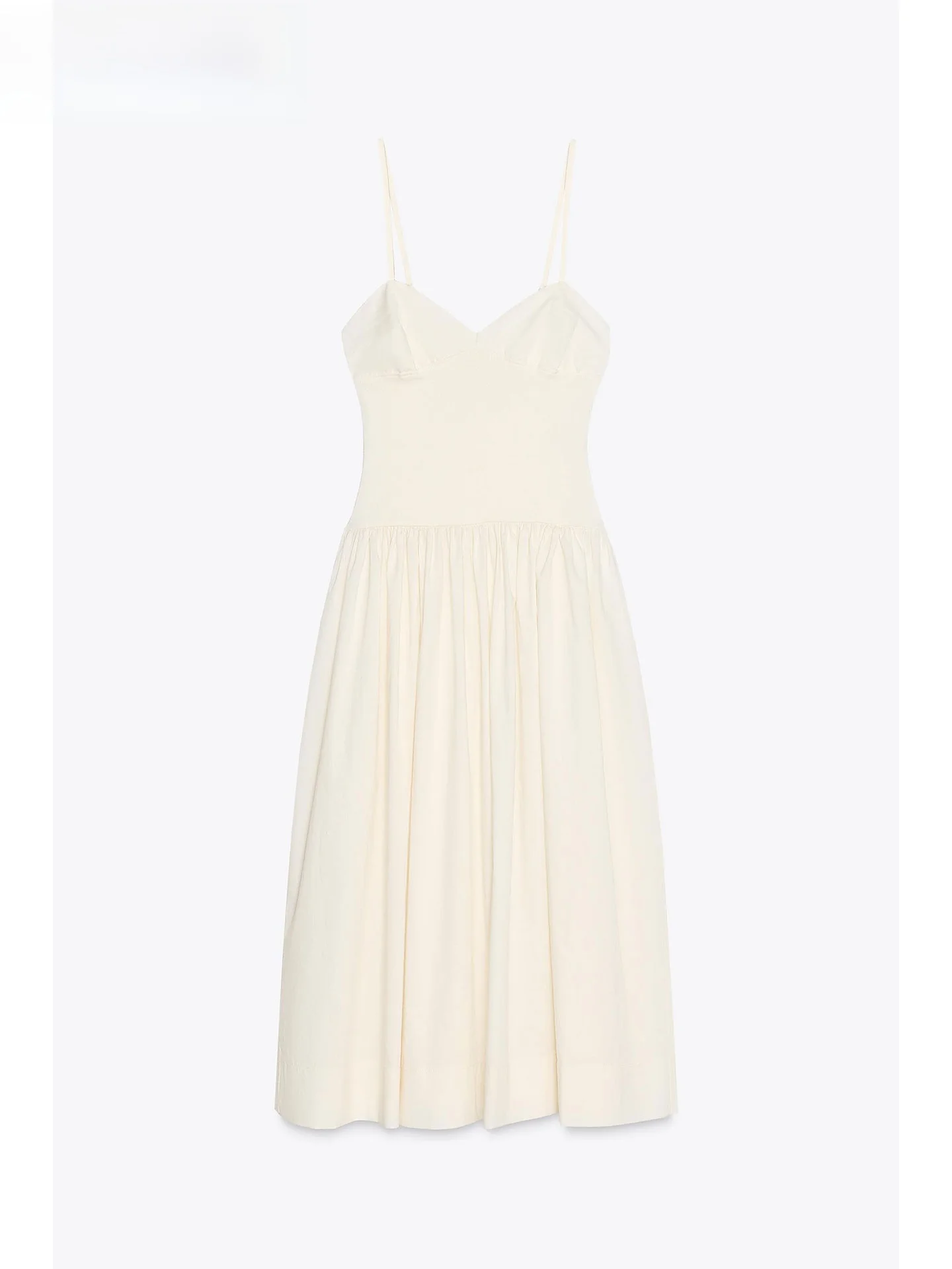 ชุดเดรสยาวผ้าไหมลายปะติดเซ็กซี่ ZAPRHA 2025 พร้อมเข็มขัด สไตล์ลำลอง สายเดี่ยวหวานๆ คอลเลคชั่นฤดูร้อน แฟชั่นสำหรับผู้หญิง