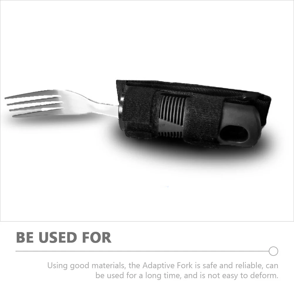 Flatware Anti-shake Fork Adaptive Utensils Tableware Elderly Tremble Proof Stainless Steel Non-skid Black Anti-skid