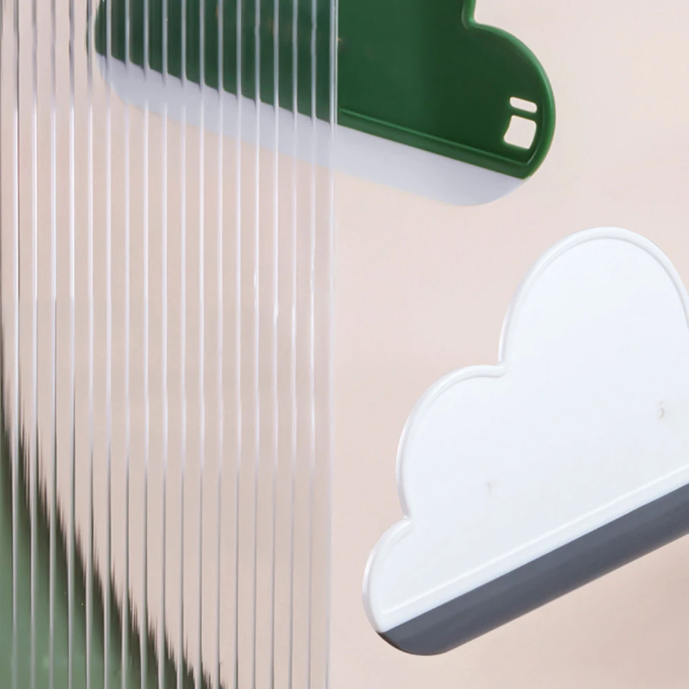 

3 Pcs and Glass Wiper Scraper Multi-purpose Silicon Squeegee Car White Pp Bathroom