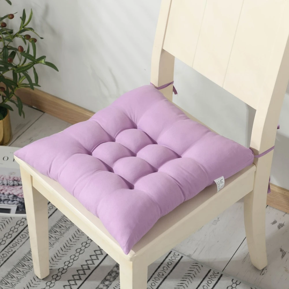 Solid Color Sanding Non-slip Dining Room Removable Washable Indoor Outdoor Seat Pad Chair Cushions Home Decoration Chair Pad
