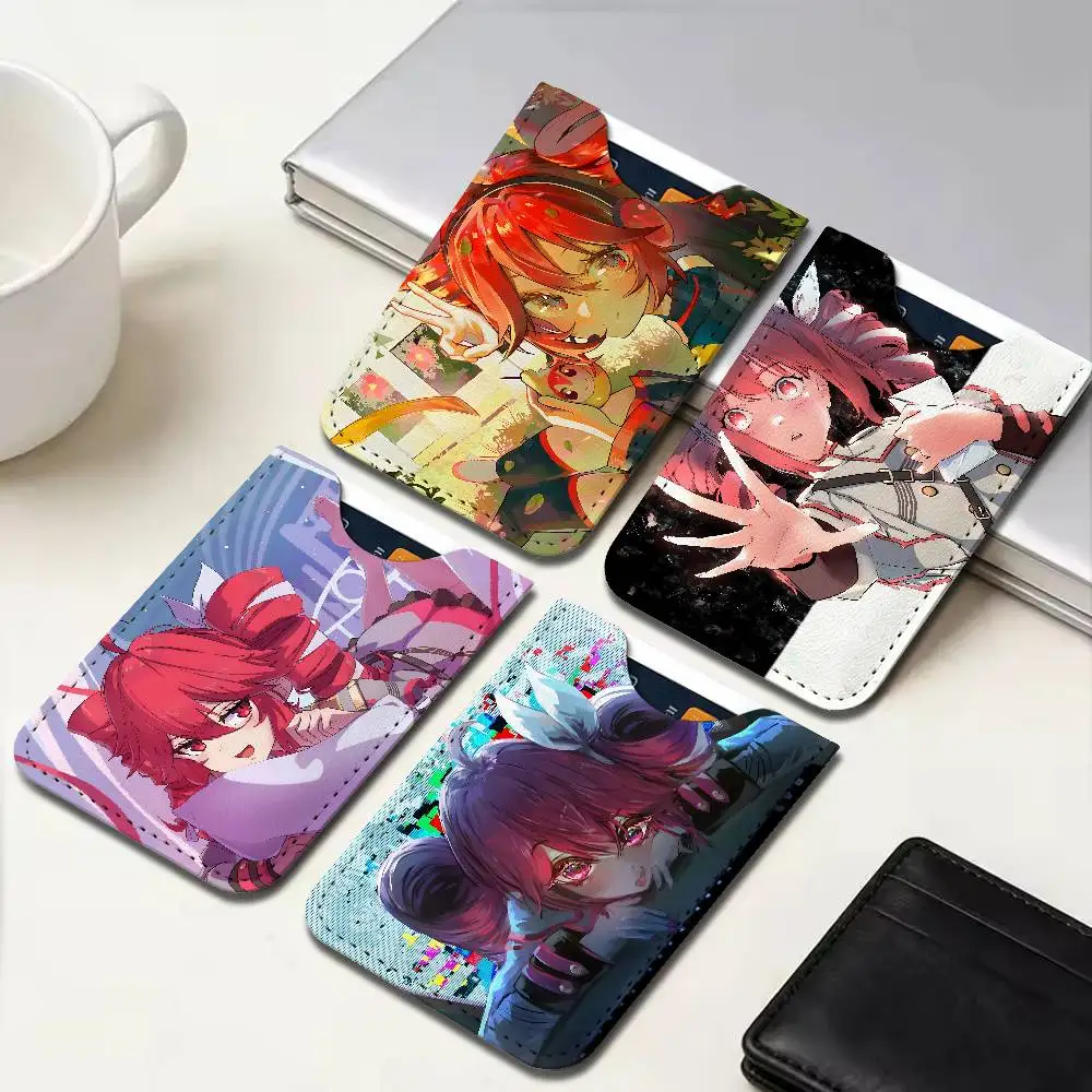 Singer Kasane Teto PU Leather Cardholder Ultra Slim Credit ID Card Organizer Lightweight Business Card Holder