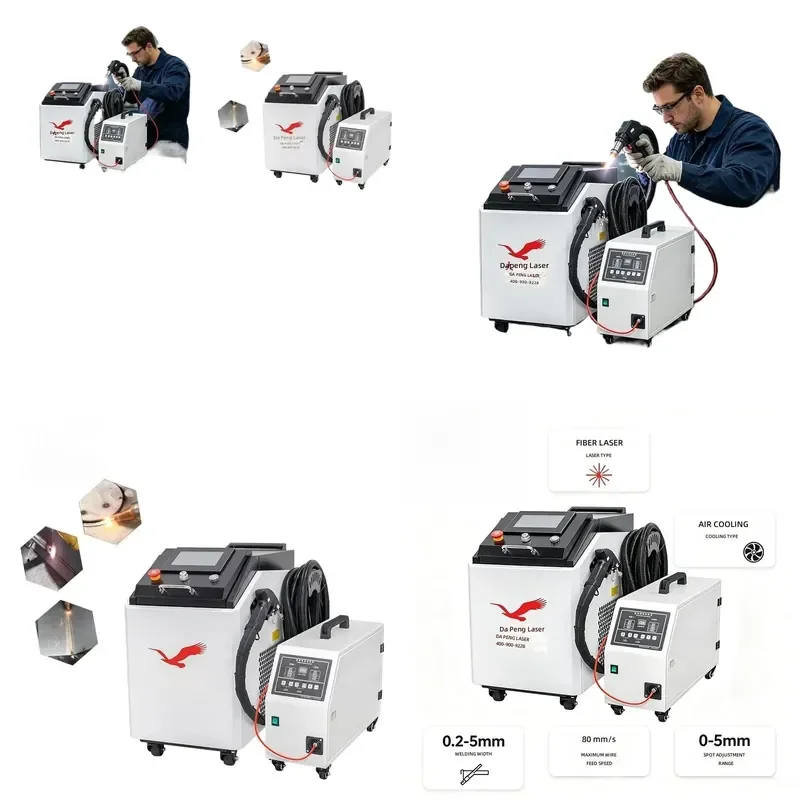 Customized for Laser Welding 1500W 2000W 3000W 4 in 1 Air Cooled Handheld Metal Fabricating Welder Cleaner Cutter