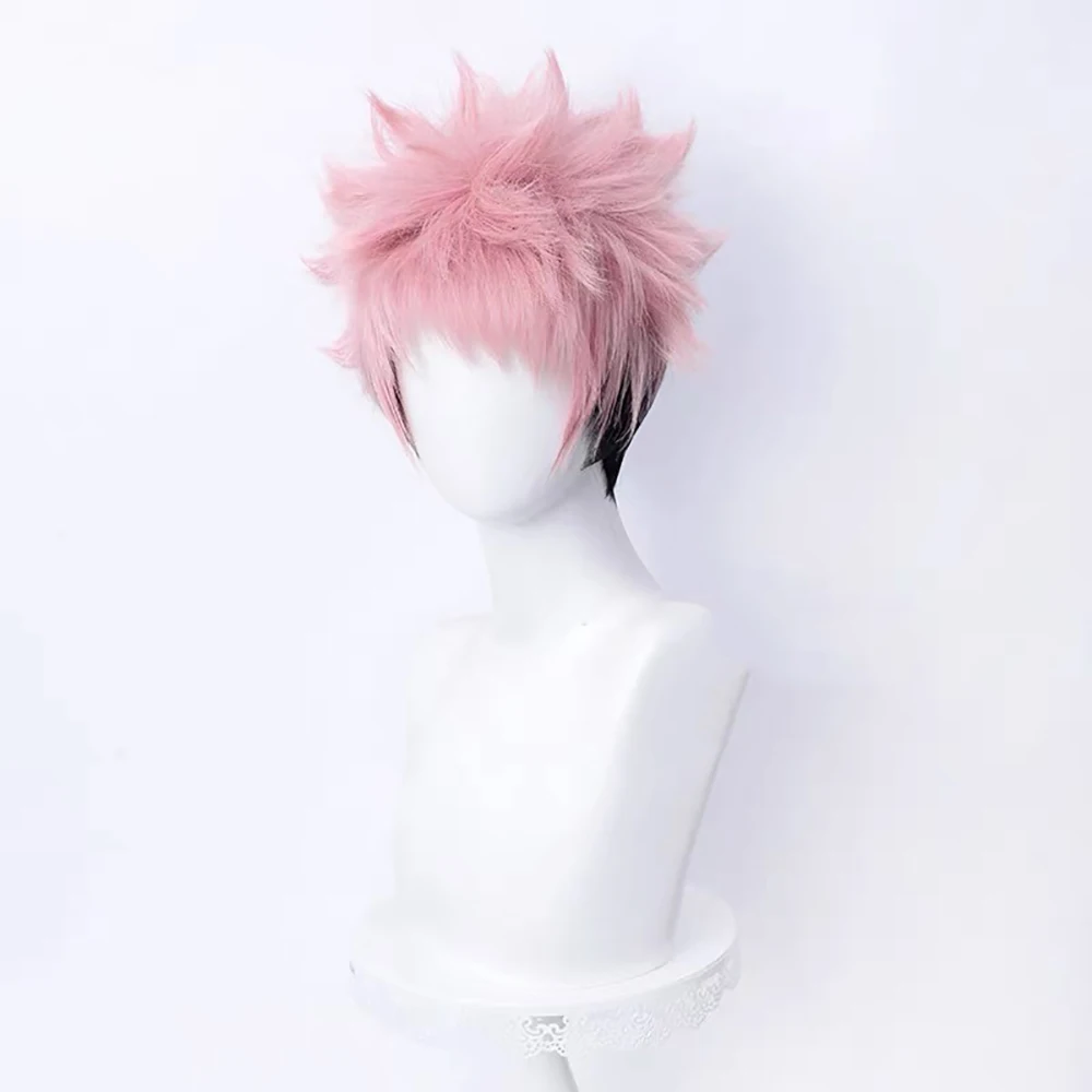 HAIRJOY Synthetische Haarperücke Jujutsu Kaisen Itadori Yuji Cosplay Perücke Ryomen Sukuna Cosplay Perücke Rosennetz – Detail 9