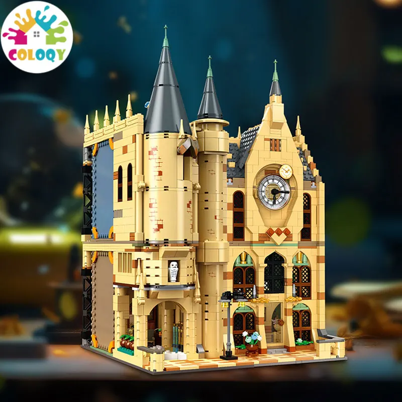 

COLQQY 9148-9149 Bell Tower Castle Scene Assembly Building Blocks Toy Ornament Children's Boys Cross border Gift Building Blocks