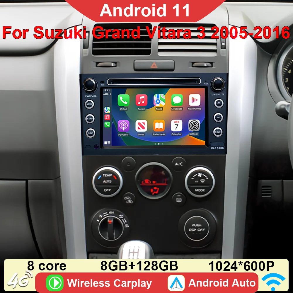 CHSTEK Android Car Radio For Suzuki Grand Vitara 3 2005-2016 CarPlay Android Auto GPS Navigation Multimedia Video Player WiFi BT