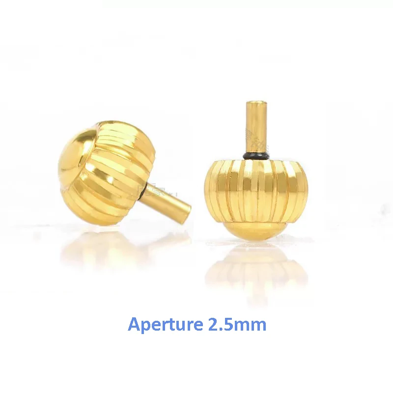 1 Stück, Ersatz-Uhrenkronen mit einer Öffnung von 2,5 mm, in den Farben Roségold, Silber und Gold, in Kürbisform, leicht und tragbar, Uhrenkronen-Ersatzteile. – Detail 7