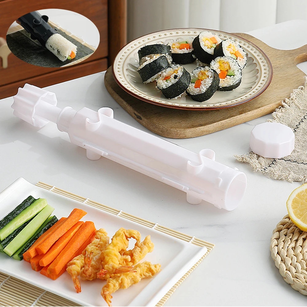 

Striped DIY Sushi Mold Rice Making Tool Japanese Roller Vegetable Meat Rolling Machine Kitchen Supplies Food Grade PP material ﻿