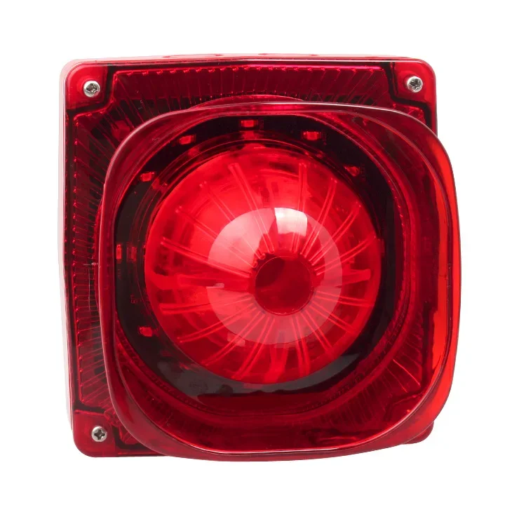 Fire Alarm Acousto-Optic Horn Dc12V~24V Audible And Visual Alarm Outdoor Audible And Visual Alarm