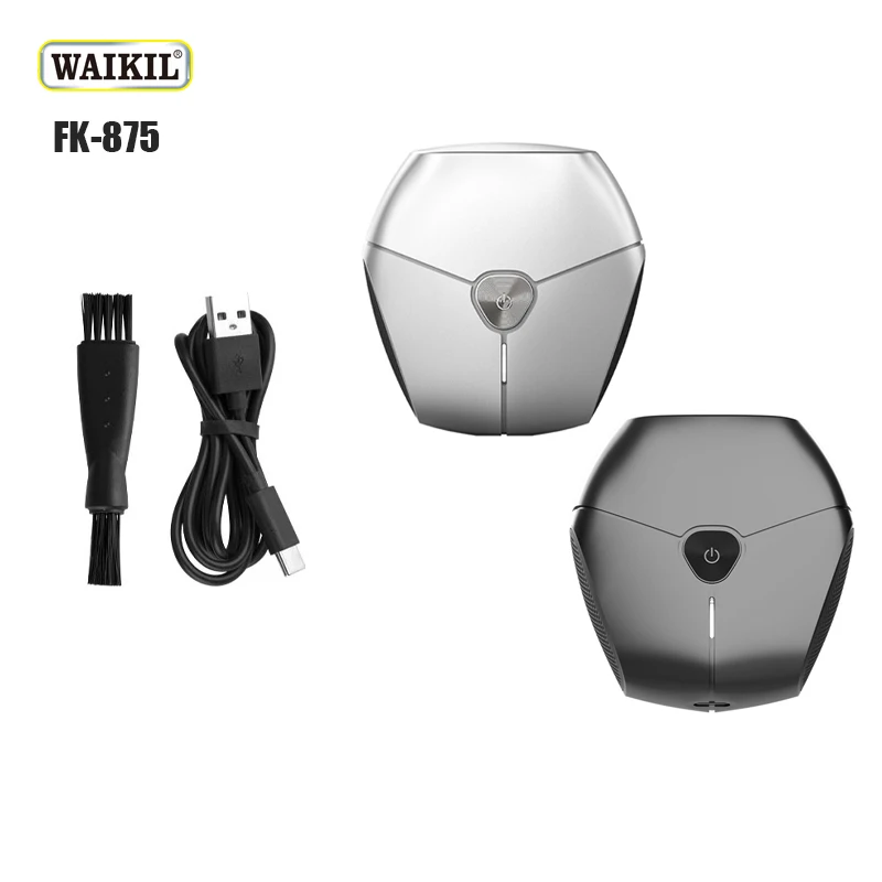 WAIKIL Mini Men's Home Electric Shaver Multi functional Dual blade Car Portable Trimmer USB Charging Cordless Shaver