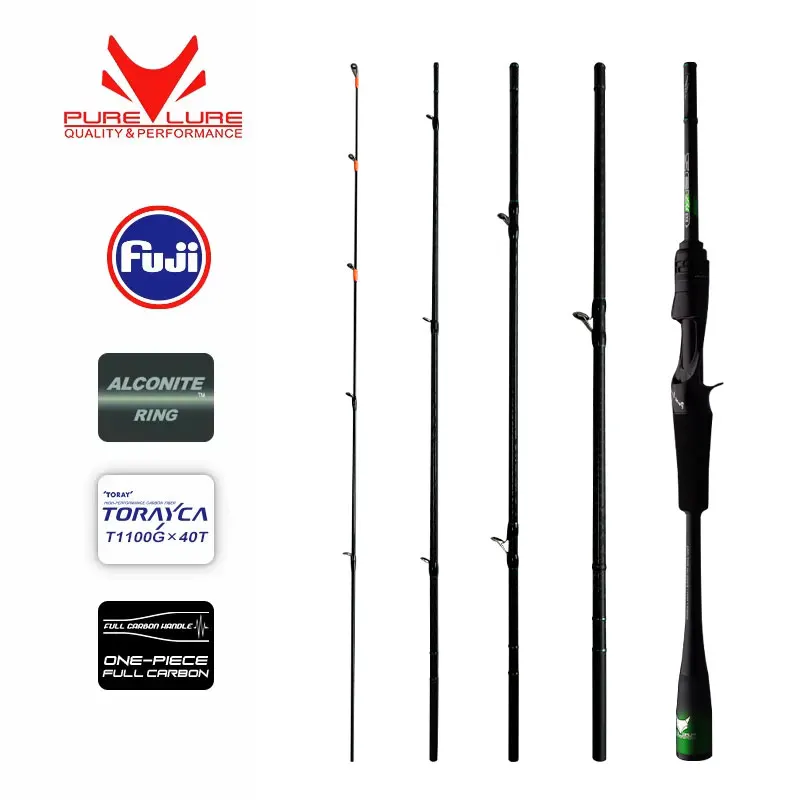 

PURELURE ZERO Small Bait Light High Carbon Long Throwing Rod Rock Fishing Spinning Trout Rod BFS Fishing Casting UL Stream Bass