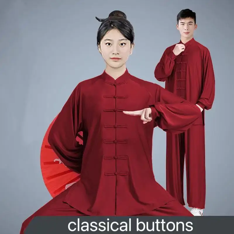 Spring Summer Tai Chi Clothing Traditional Wushu Martial Art Uniform Students Middle-aged Elderly Morning Exercise Suit Stage - Image 4