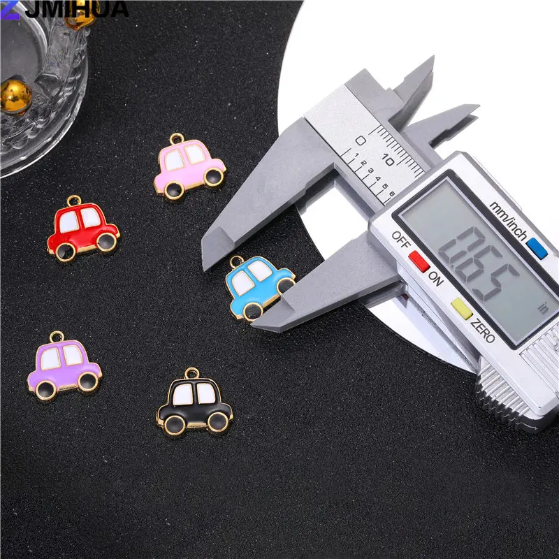 15pcs Enamel Charms Cute Car Charms Pendants For Jewelry Making Supplies DIY Handmade Bracelets Earrings Findings Accessories