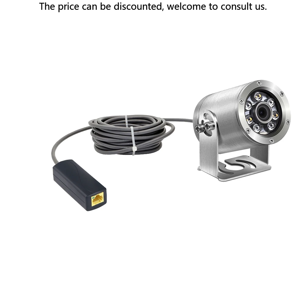 

BARLUS Seawater Grade Stainless Steel 1944P 5MP Underwater PoE IP Camera WAN/LAN Remote Adjustment Underwater Fishing Camera