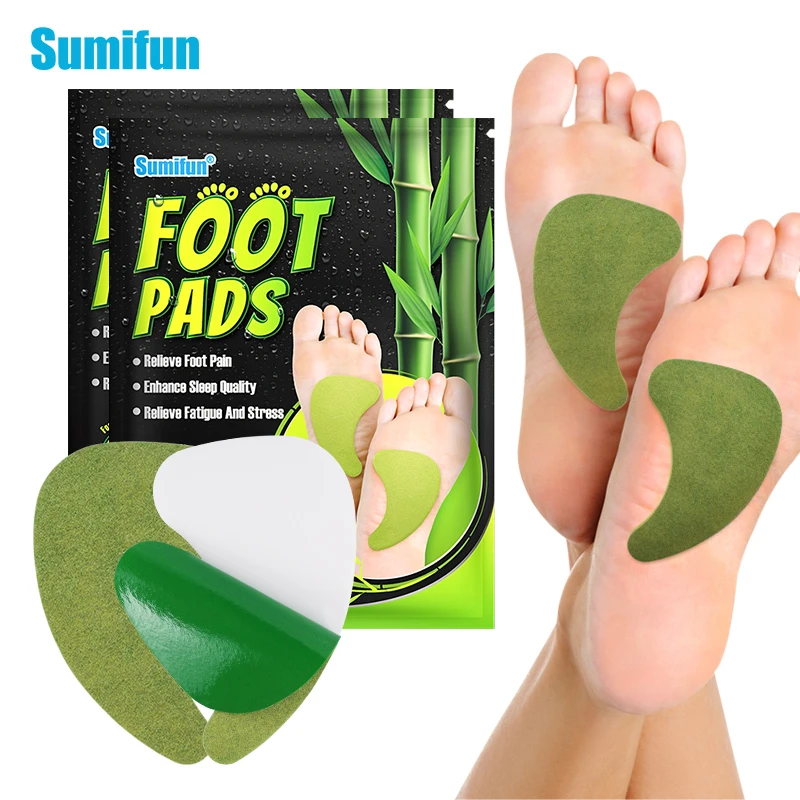 

12pcs Sumifun Wormwood Foot Patch Heel Fatigue Pain Relieving Plaster Relieve Stress Detoxification Help Sleeping Body Detox Pad