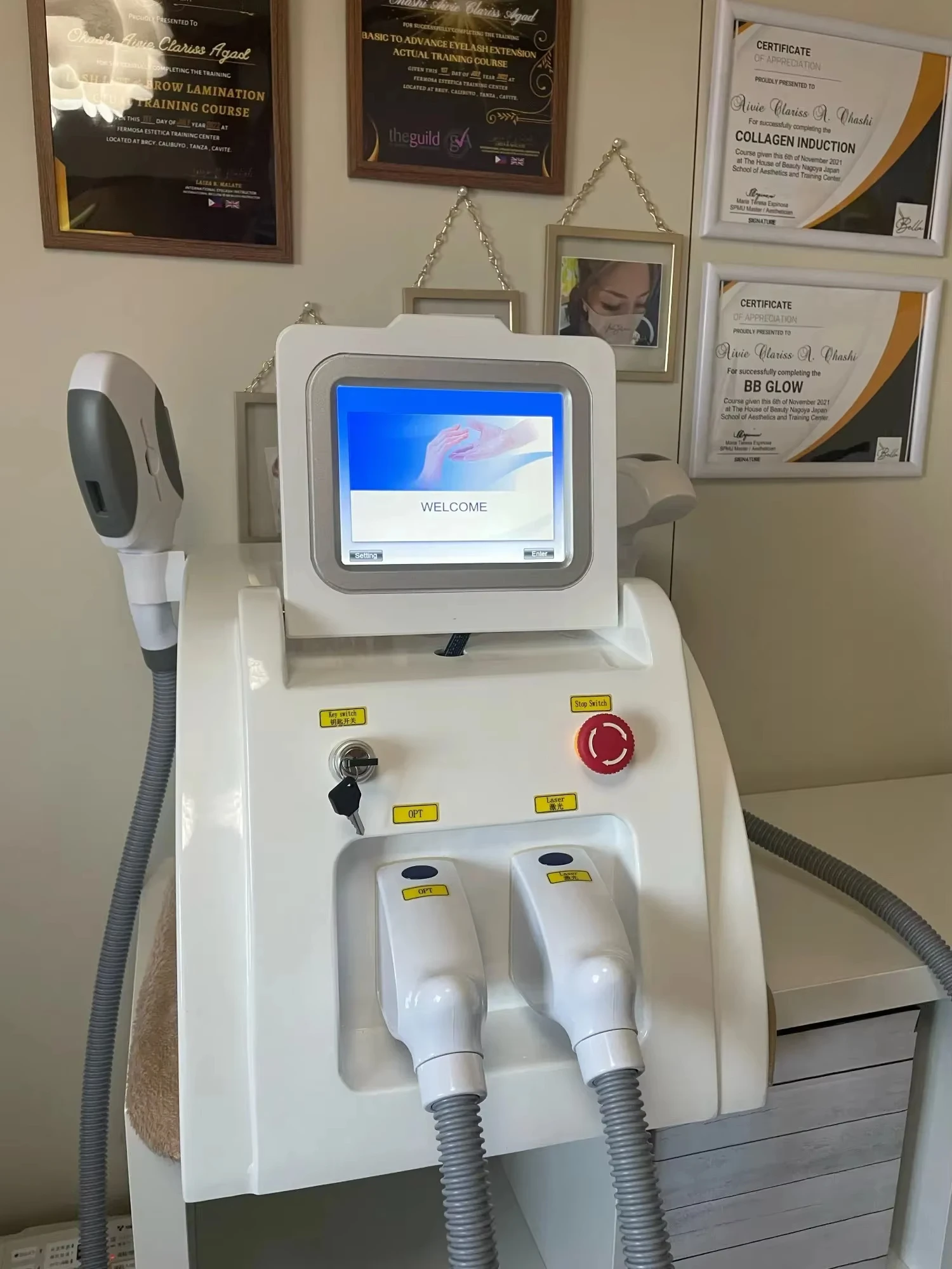 Tattoo Portable  Removal Laser  2 in1 OPT  Machine Skin Rejuvenation All Skin Colors Permanent Hair Professional Equipment