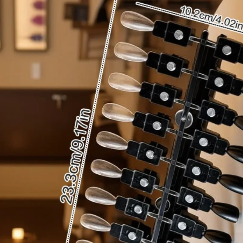 

24 шт., магнитная таблица цветов для накладных ногтей, дисплей, прозрачная цветная карта, лак для геля, подставка для ногтей, палитра для ногтей, клей для практики