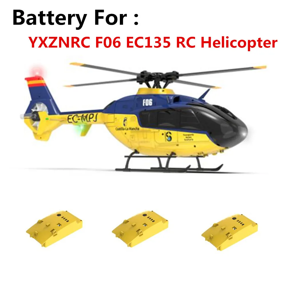 

YXZNRC F06 EC135 RC Helicopter Battery Original Accessories 7.4V(1200MAH) 25C For F06 Helicopter F06 Parts Battery