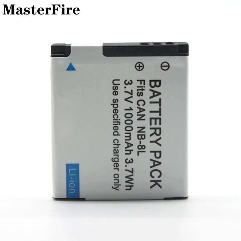 3.7V 1000mah Rechargeable Li-ion Battery NB-8L NB 8L NB8L For Canon PowerShot A3000 A3100 A3200 A3300 A2200 A1200 IS Batteries