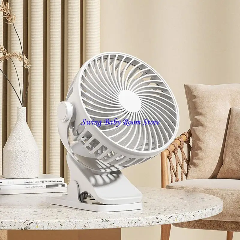 مروحة مقطع محمولة K1AD لمقاعد السيارة مع تدفقات الهواء القابلة للتعديل USB قابلة للشحن مروحة متعددة الوظائف في الهواء الطلق