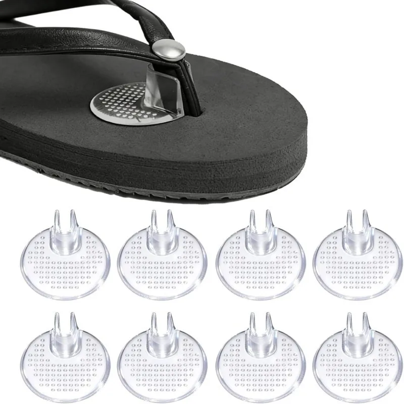 2/4/6pcs Invisibles Flip-Flop Gel Pad Anti-Slip Anti Wear Foot Gel Toe Guards Cushions Toe Separator for Women Men