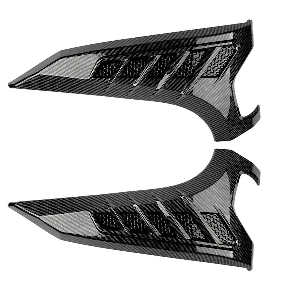 Peças de motocicleta com aparência de fibra de carbono, capa de luz de seta, proteção de lâmpada frontal para yamaha nmax155 N-MAX 155 nmax 155 2020-2024