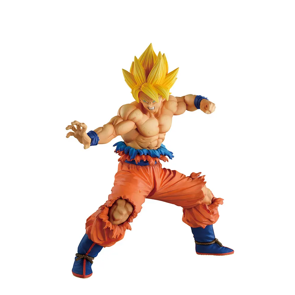 Em estoque bandai dragon ball vs omnibus z ichiban kuji e super sayans son goku figura anime modelo de ação brinquedos colecionáveis presente