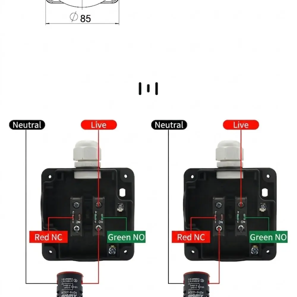 Versatile Industrial Mushroom Button Emergency Stop Switch Self Reset Latching Hand Foot Pedal Control Machine Parts