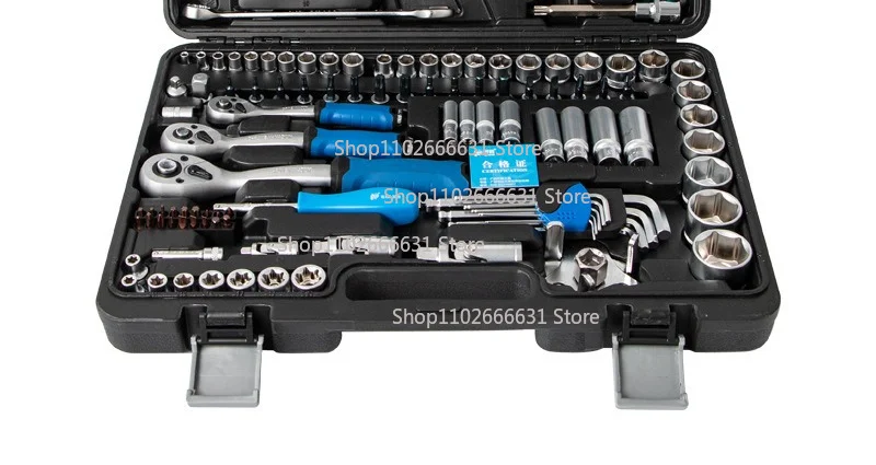 121-Piece Auto Repair Tool Set Multifunctional Sleeve 45 Steel Dual-purpose Wrench Screwdriver Batch Combination Tool